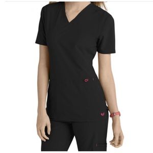 Black Smitten Scrub Set